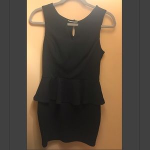 Black Peplum Dress